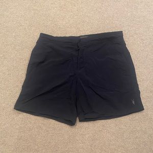 Allsaints black swim shorts with liner